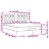 vidaXL Estructura cama otomana colch&oacute;n tela marr&oacute;n oscuro 180x200cm