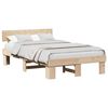 vidaXL Estructura de cama Natural 140 x 190 cm Madera de pino macizo
