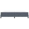 vidaXL Cama tipo Box Spring con colch&oacute;n Gris oscuro 200 x 200 cm tela