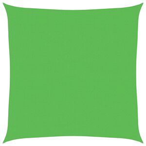 vidaXL Toldo de vela HDPE verde claro 160 g/m&sup2; 7x7 m