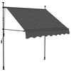 vidaXL Toldo manual retráctil con LED gris antracita 100 cm