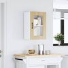 vidaXL Armario de cocina de pared con puerta de cristal "Kalmar" de, roble Sonoma, madera de ingenier&iacute;a