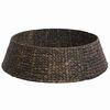 vidaXL Collar para &aacute;rbol de Navidad Redondo Negro 105 x 105 x 28 cm
