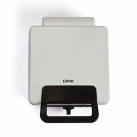 Livoo Gofrera con termostato regulable blanco 1200 W