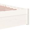 vidaXL Estructura cama individual sin colch&oacute;n madera blanco 90x190 cm