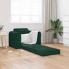 vidaXL Sof&aacute; cama Verde oscuro 98 x 71 x 83 cm Terciopelo
