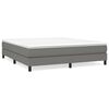 vidaXL Estructura de cama con somier de tela gris oscuro 160x200 cm