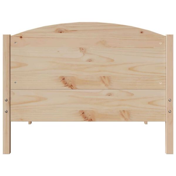 vidaXL Estructura de cama sin colch&oacute;n madera maciza de pino 90x200 cm
