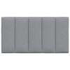 vidaXL Cabecero de cama acolchado Hanko tela gris claro 80 cm