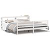 vidaXL Cama sin colch&oacute;n madera maciza de pino blanca 180x200 cm