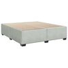 vidaXL Cama box spring con colchón terciopelo gris claro 180x200 cm