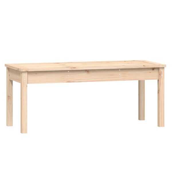 vidaXL Banco de jard&iacute;n madera maciza de pino 109x44x45 cm
