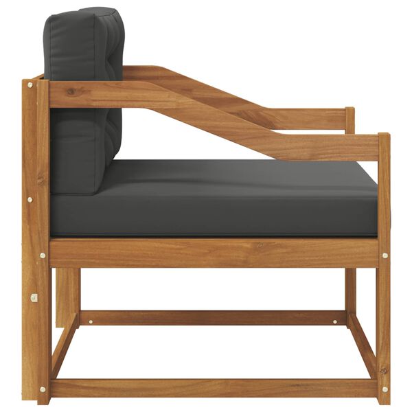 vidaXL Sof&aacute; intermedio de exterior Madera de Acacia S&oacute;lida Natural