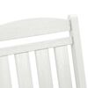 vidaXL Silla mecedora de jardín 3 pcs Blanco 38 x 38 x 46cm Plástico