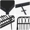 vidaXL Conjunto de Comedor de Jard&iacute;n 7 pcs Negro