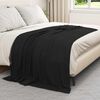vidaXL Mantitas de Sof&aacute; 24 pcs Negro 200 x 150 cm Lana