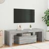 vidaXL Mueble de TV con luces LED gris Sonoma 120x35x40 cm