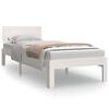 vidaXL Estructura de cama individual sin colch&oacute;n blanco 75x190 cm