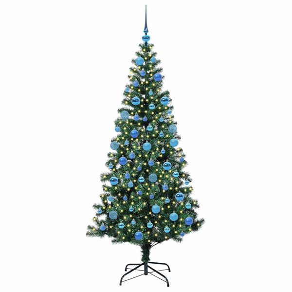 vidaXL &Aacute;rbol de Navidad Artificial Preiluminado Verde 180 cm