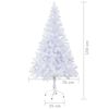 vidaXL Árbol de Navidad artificial con luces y bolas 380 ramas 150 cm