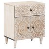 vidaXL Mueble cama 50 x 33 x 60 cm Madera de mango maciza