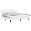 vidaXL Estructura de cama Blanco 200 x 200 cm Cuero sint&eacute;tico