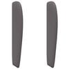 vidaXL Oreja de cabecero Gris Tenue 80 x 23 x 6 cm PVC