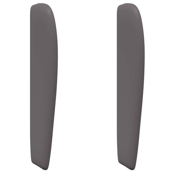 vidaXL Oreja de cabecero Gris Tenue 80 x 23 x 6 cm PVC