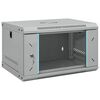 vidaXL Armario de red con almacenamiento Gris 53 x 45 x 30 cm Acero
