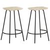 vidaXL Taburetes de cocina 2 unidades madera maciza de mango