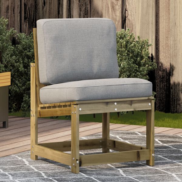 vidaXL Silla de jard&iacute;n madera de pino impregnada 50,5x55x77 cm