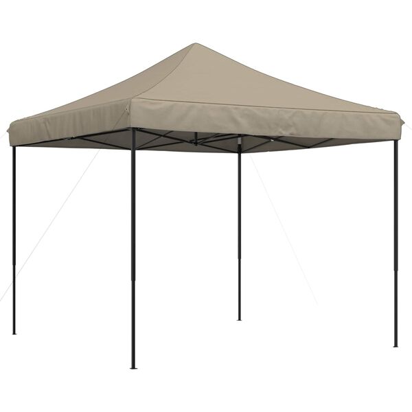 vidaXL Tienda de fiesta plegable Pop-Up taupe 292x292x315 cm