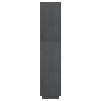 vidaXL Estantería/divisor de espacios madera de pino gris 60x35x167 cm