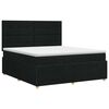 vidaXL Cama box spring con colch&oacute;n Negro 140 x 190 cm Tela