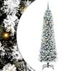 vidaXL &Aacute;rbol de Navidad artificial Blanco 210 cm PVC, Metal y Pl&aacute;stico