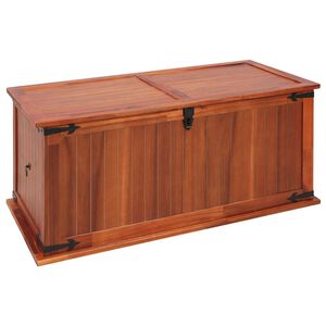 vidaXL Ba&uacute;l de almacenamiento de madera maciza de acacia 79x34x32 cm