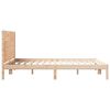 vidaXL Cama extralarga sin colch&oacute;n madera maciza 160x210 cm