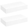 vidaXL Estantes de pared flotantes con cajones 2 uds blanco 48 cm