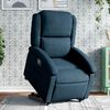 vidaXL Sill&oacute;n reclinable elevable de terciopelo azul