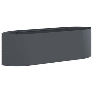 vidaXL Cama de Jard&iacute;n Elevada Gris antracita 140 x 40 x 40 cm Acero
