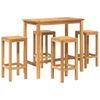 vidaXL Conjunto de Bar al Aire Libre 5 pcs Sin tratar