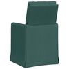 vidaXL Sillas de comedor 2 pcs Verde oscuro 57 x 67 x 98 cm tela