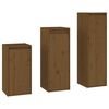 vidaXL Muebles para TV 3 piezas madera maciza de pino marr&oacute;n miel