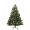 vidaXL Árbol de Navidad artificial con 150 LED Verde 150 cm PE y PVC