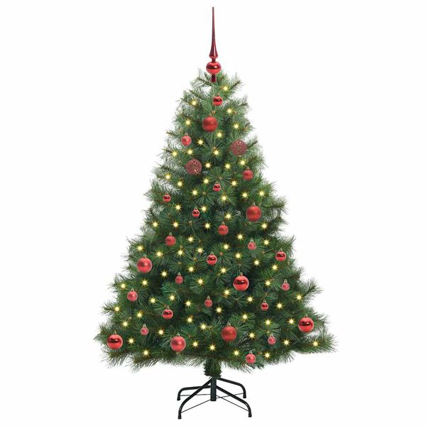 vidaXL Árbol de Navidad artificial con 150 LED Verde 150 cm PE y PVC