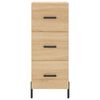 vidaXL Aparador de madera contrachapada roble Sonoma 34,5x34x180 cm