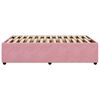 vidaXL Estructura de cama sin colch&oacute;n terciopelo rosa 120x190 cm