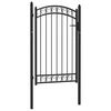 vidaXL Puertas de valla met&aacute;lica EMMEN 104 x 106 cm Con cerradura