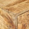 vidaXL Mesa auxiliar forma de U madera maciza de mango 45x30x61 cm
