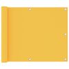 vidaXL Toldo para balc&oacute;n tela oxford amarillo 75x300 cm
